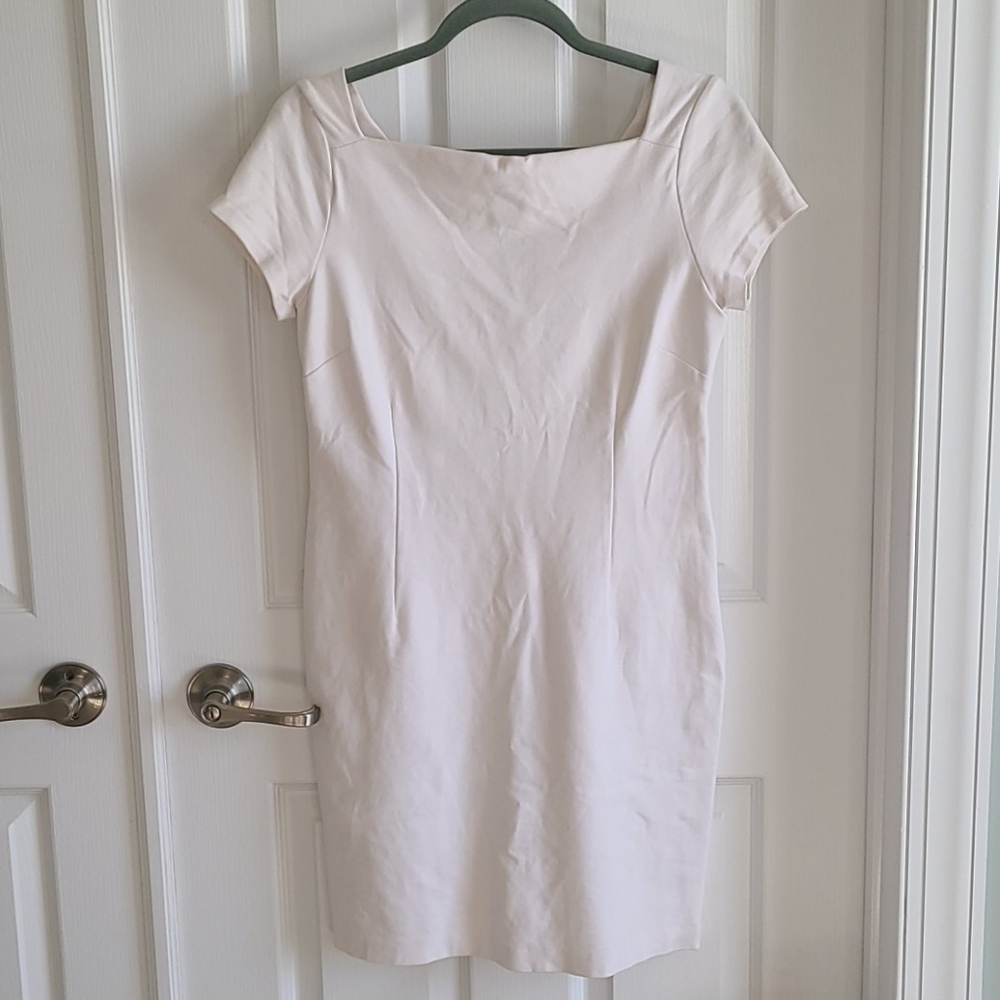 Square-neck White Banana Republic Dress